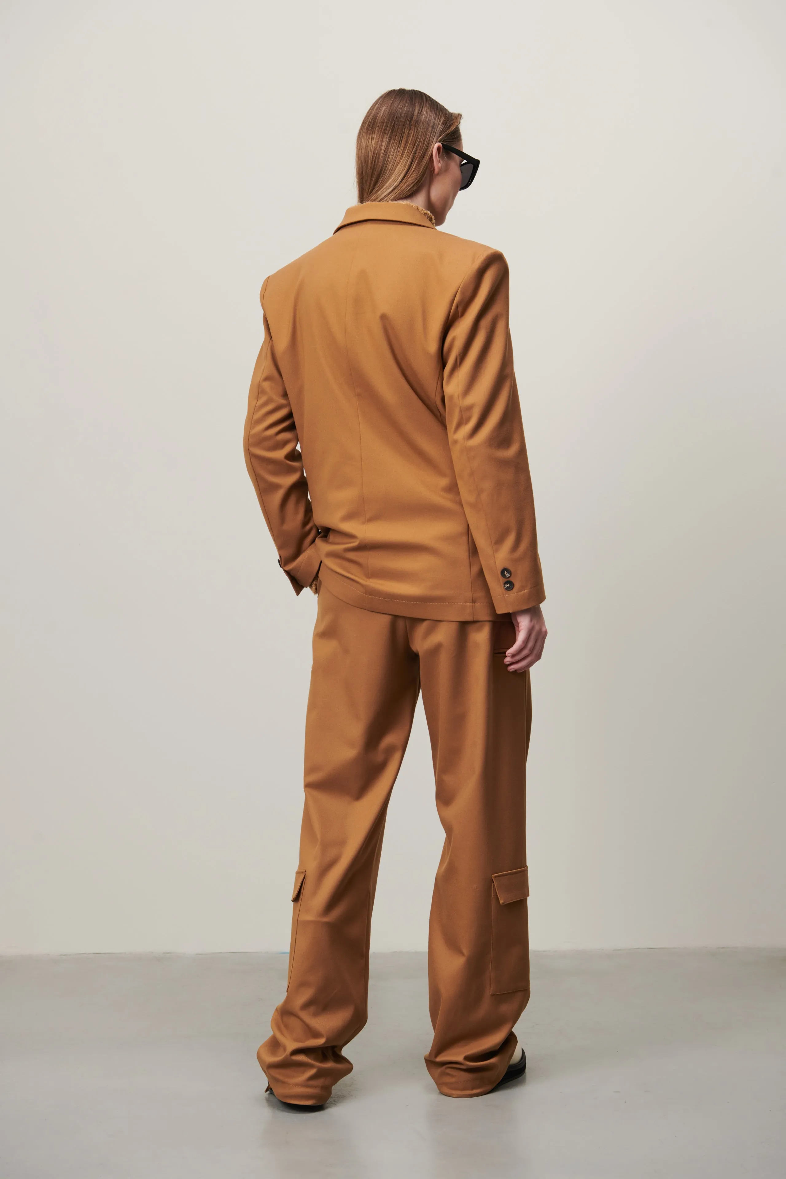 Lennard Oversize Blazer | Caramel